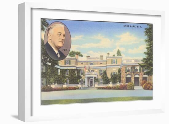 FDR and Hyde Park, New York-null-Framed Art Print