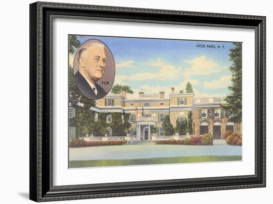 FDR and Hyde Park, New York-null-Framed Art Print