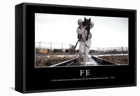 Fe. Cita Inspiradora Y Póster Motivacional-null-Framed Premier Image Canvas