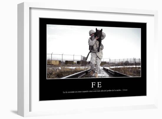 Fe. Cita Inspiradora Y Póster Motivacional-null-Framed Photographic Print