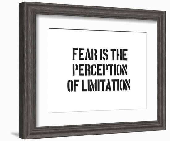 Fear And Limitation-SM Design-Framed Premium Giclee Print