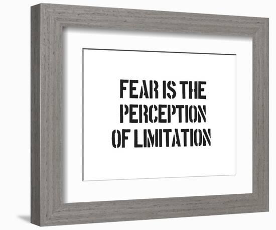 Fear And Limitation-SM Design-Framed Premium Giclee Print