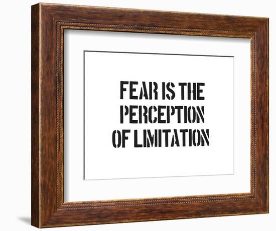 Fear And Limitation-SM Design-Framed Premium Giclee Print