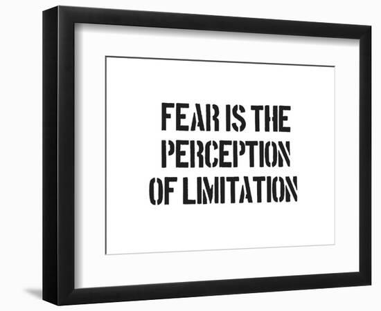 Fear And Limitation-SM Design-Framed Premium Giclee Print