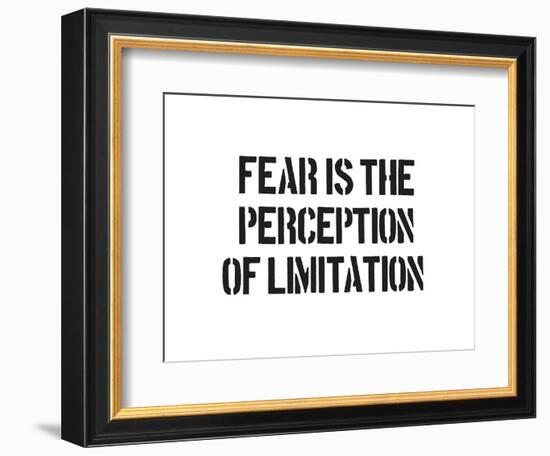 Fear And Limitation-SM Design-Framed Premium Giclee Print