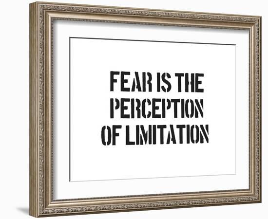 Fear And Limitation-SM Design-Framed Art Print