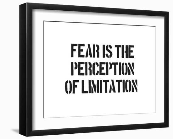 Fear And Limitation-SM Design-Framed Art Print