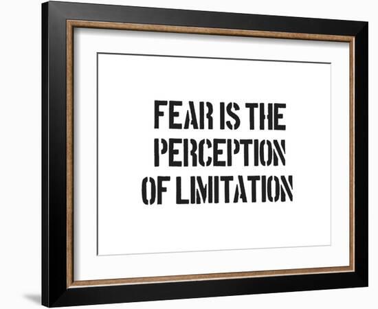 Fear And Limitation-SM Design-Framed Art Print