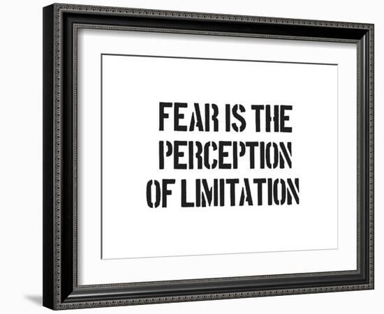 Fear And Limitation-SM Design-Framed Art Print