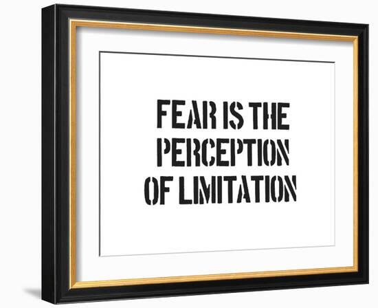 Fear And Limitation-SM Design-Framed Art Print