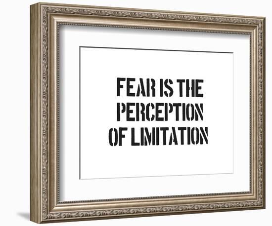 Fear And Limitation-SM Design-Framed Art Print