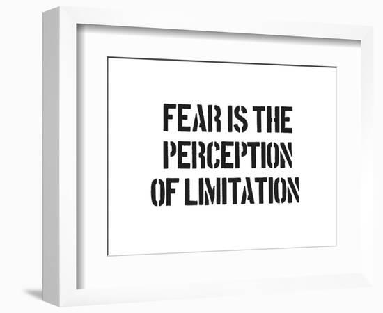 Fear And Limitation-SM Design-Framed Art Print