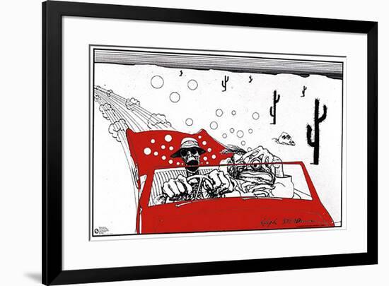 Fear & Loathing-Ralph Steadman-Framed Art Print