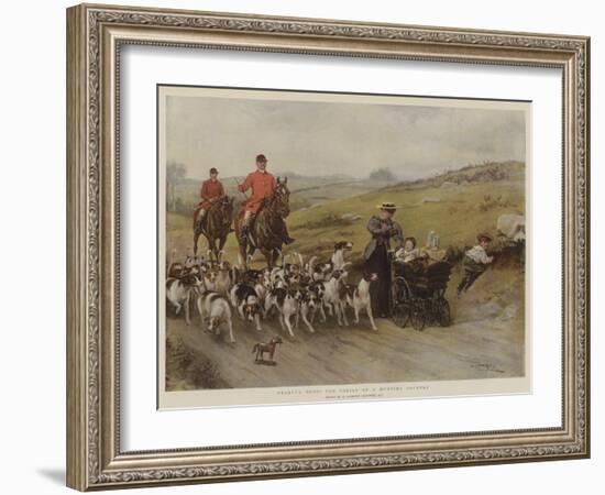 Fearful Odds! the Perils of a Hunting Country-George Goodwin Kilburne-Framed Giclee Print