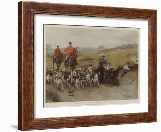 Fearful Odds! the Perils of a Hunting Country-George Goodwin Kilburne-Framed Giclee Print