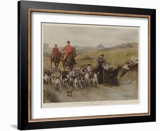 Fearful Odds! the Perils of a Hunting Country-George Goodwin Kilburne-Framed Giclee Print