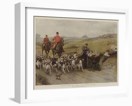 Fearful Odds! the Perils of a Hunting Country-George Goodwin Kilburne-Framed Giclee Print