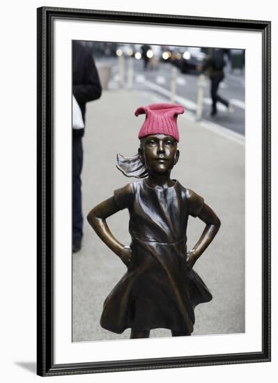 Fearless Girl Wall Street-null-Framed Photographic Print