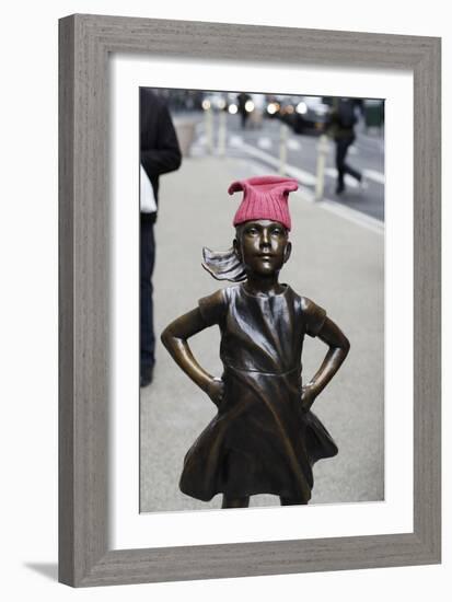 Fearless Girl Wall Street-null-Framed Premium Photographic Print