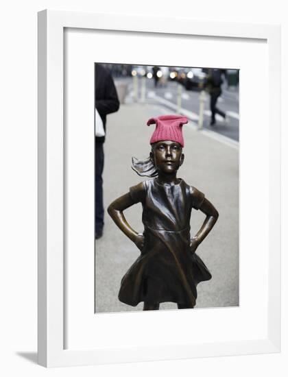 Fearless Girl Wall Street-null-Framed Photographic Print