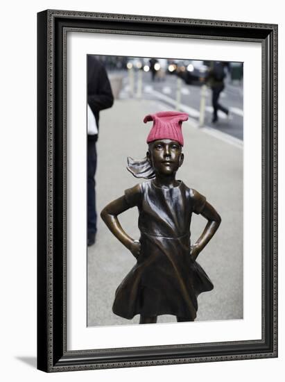 Fearless Girl Wall Street-null-Framed Photographic Print