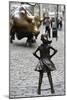 Fearless Girl Wall Street-null-Mounted Premium Photographic Print