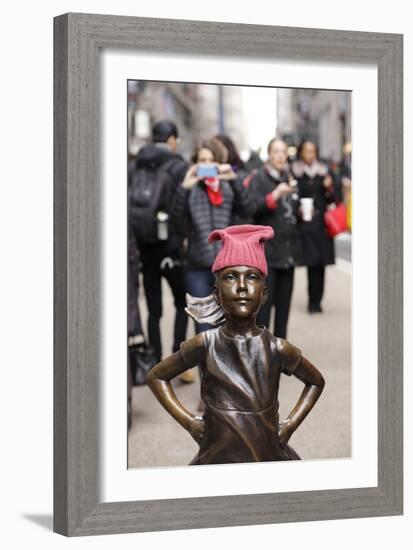 Fearless Girl Wall Street-null-Framed Photographic Print