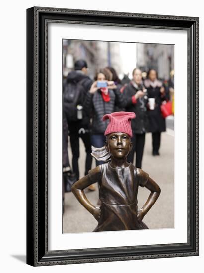 Fearless Girl Wall Street-null-Framed Photographic Print