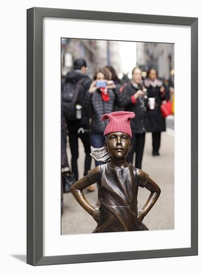 Fearless Girl Wall Street-null-Framed Photographic Print