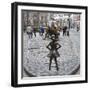 Fearless Girl Wall Street-null-Framed Photographic Print