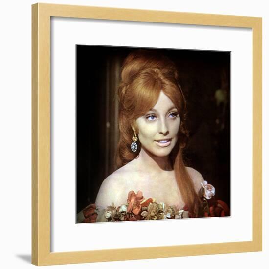 Fearless Vampire Killers or Pardon Me Your Teeth are in My Neck. Roman Polanski, Sharon Tate, 1967-null-Framed Photo