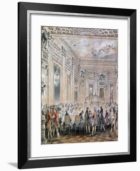 Feast at Louveciennes, 1771-Jean-Michel Moreau-Framed Giclee Print