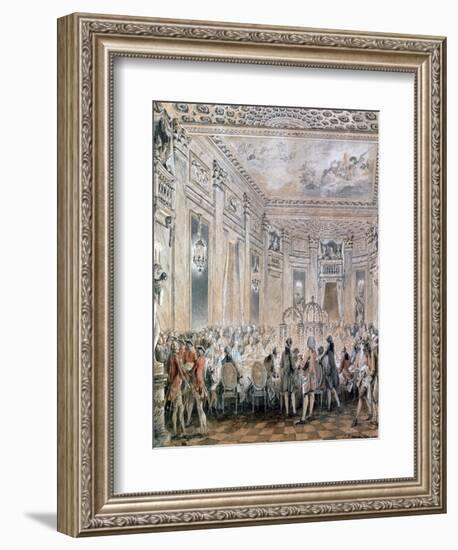 Feast at Louveciennes, 1771-Jean-Michel Moreau-Framed Giclee Print