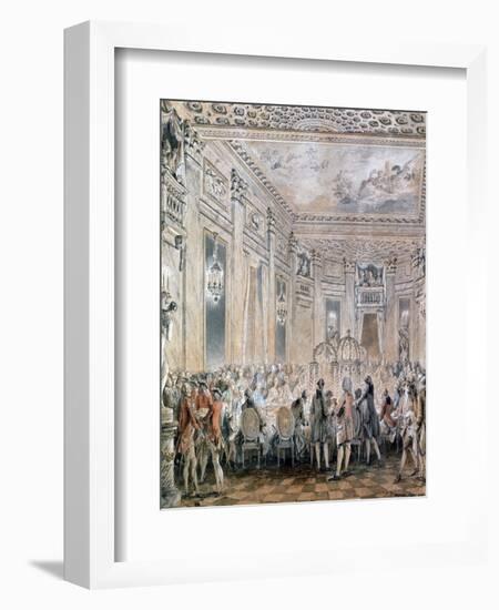 Feast at Louveciennes, 1771-Jean-Michel Moreau-Framed Giclee Print