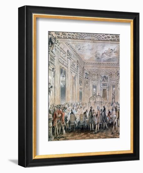 Feast at Louveciennes, 1771-Jean-Michel Moreau-Framed Giclee Print