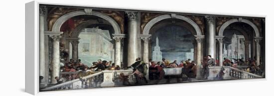 Feast in the House of Levi-Paolo Veronese-Framed Stretched Canvas