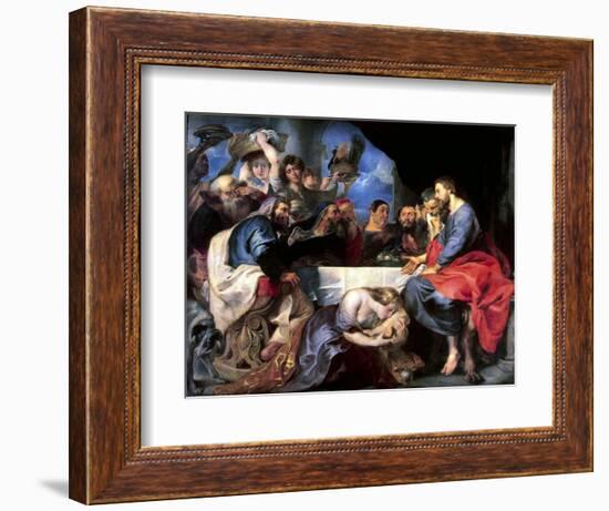 Feast in the House of Simon the Pharisee, Between 1618 and 1620-Peter Paul Rubens-Framed Giclee Print