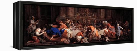 Feast in the House of Simon the Pharisee-Maria Felice Tibaldi-Subleyras-Framed Premier Image Canvas