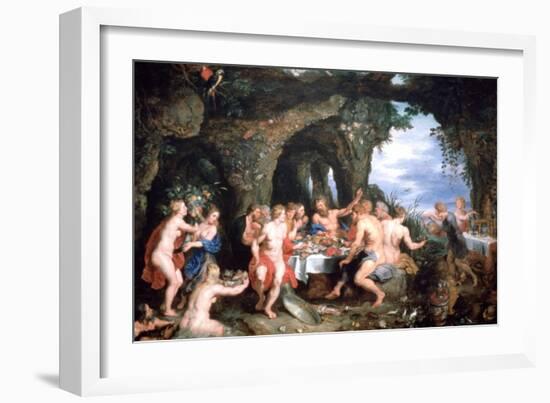 Feast of Achelous, C1615-Peter Paul Rubens-Framed Giclee Print