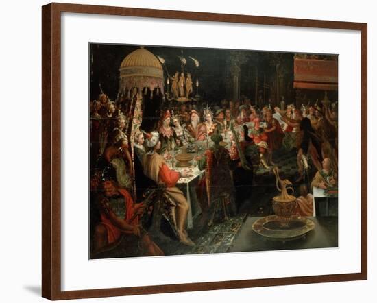 Feast of Belshazzar, 1600-10-null-Framed Giclee Print