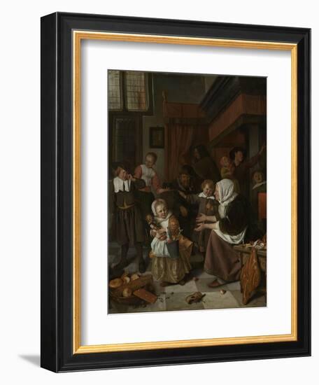 Feast of St Nicholas-Jan Havicksz Steen-Framed Art Print