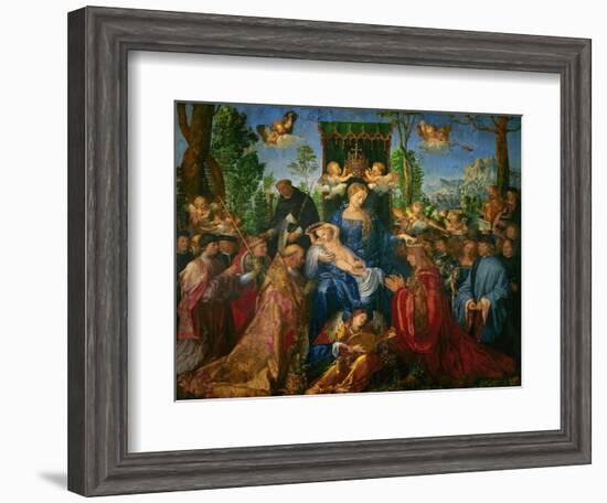 Feast of the Rose Garland, 1506-Albrecht Dürer-Framed Giclee Print