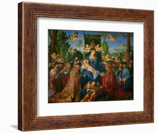 Feast of the Rose Garland, 1506-Albrecht Dürer-Framed Giclee Print