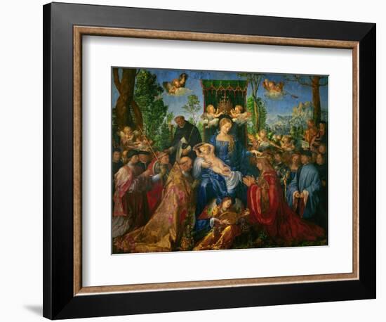 Feast of the Rose Garland, 1506-Albrecht Dürer-Framed Giclee Print