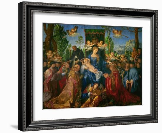 Feast of the Rose Garland, 1506-Albrecht Dürer-Framed Giclee Print