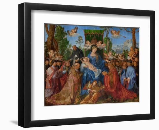 Feast of the Rose Garlands, 1506-Albrecht Dürer or Duerer-Framed Giclee Print