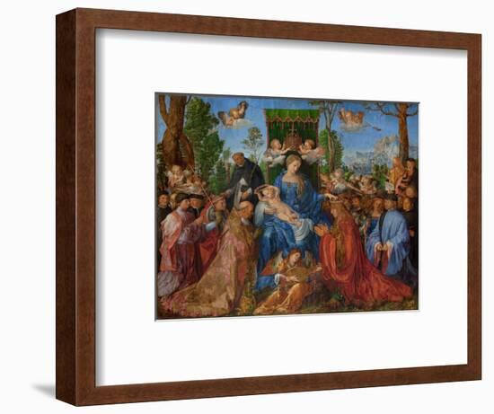 Feast of the Rose Garlands, 1506-Albrecht Dürer or Duerer-Framed Giclee Print