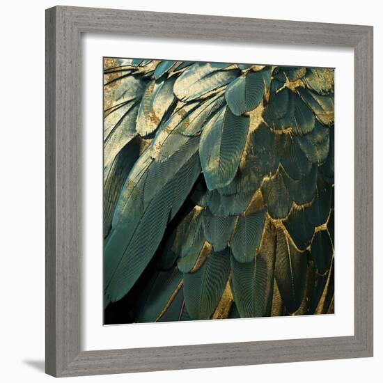 Feather Glitter-Color Bakery-Framed Giclee Print
