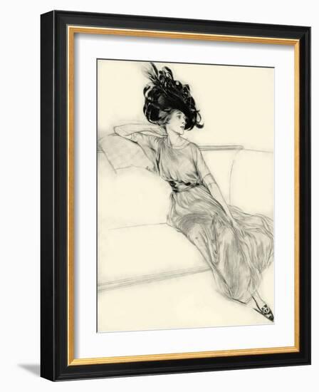 Feather Hat I-Vision Studio-Framed Art Print