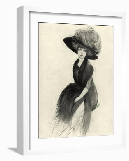 Feather Hat II-Vision Studio-Framed Art Print